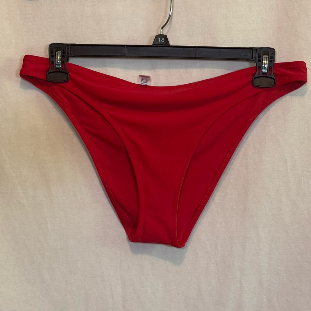 AA-39 Aerie NWT Red Lined Summer‎ Swim Bikini Bottoms Size XL